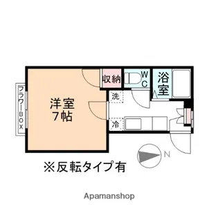 サンハイツ和美【A105号室】の間取り