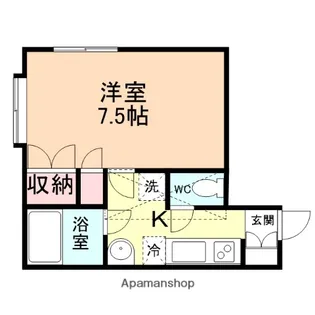 信開セルーラ駒見2【2階】の間取り