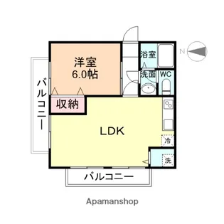 ピア稲荷元町【3階】の間取り