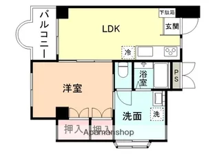 ヴェルエール総曲輪【4階】の間取り