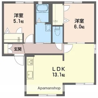 プレミール【101号室】の間取り