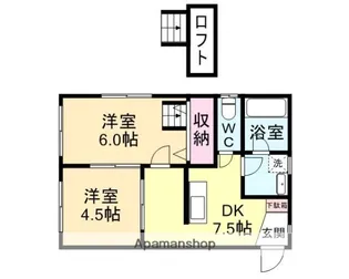 サンシャイン磯部【1階】の間取り