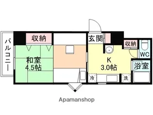 メゾン ベルトワール【2階】の間取り