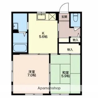 プチメゾンコスギ【1階】の間取り