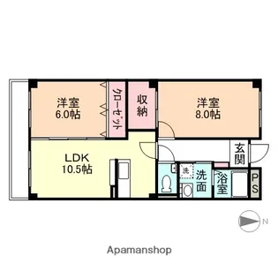 カーサエスペランサⅢ【2階】の間取り