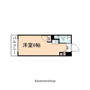 HUハイツ(朋友ハイツ)【208号室】の間取り