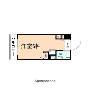 HUハイツ(朋友ハイツ)【106号室】の間取り