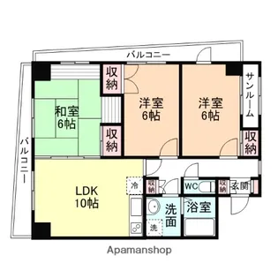 エクシーブ中野【501号室】の間取り