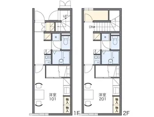 レオパレス柊【104号室】の間取り