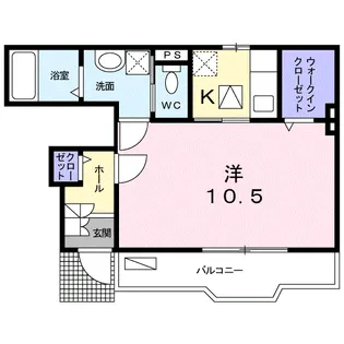 レスコアーヌ【1階】の間取り
