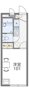 レオパレスMA MERⅠ【105号室】の間取り