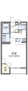 レオパレススカイコート ナカダ【209号室】の間取り
