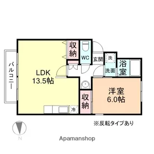エクロール二口【2階】の間取り
