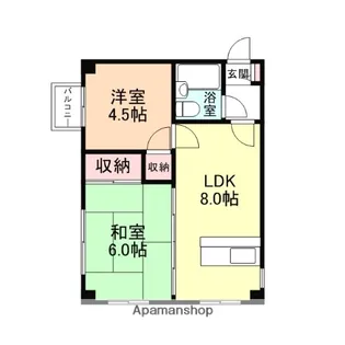 PIER辰巳【4階】の間取り