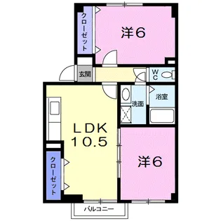 カーサ・ハピネス【101号室】の間取り