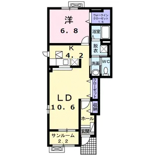 ラヴィベールⅠ【1階】の間取り