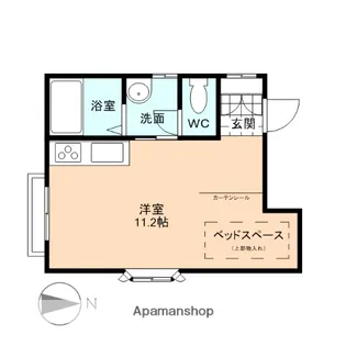 富山県富山市呉羽町呉羽貴舟巻【アパート】の間取り