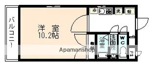 ロッソコルサ下新【202号室】の間取り