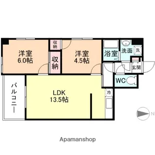 ベルトピア富山Ⅰ【5階】の間取り