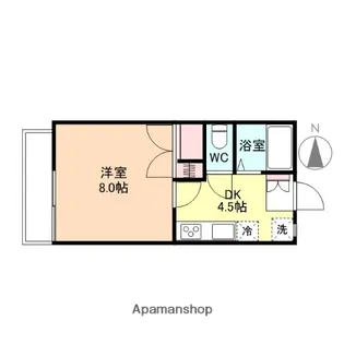 フォンティーヌ・エミ【207号室】の間取り