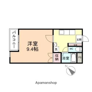 フェリオ五福【1階】の間取り