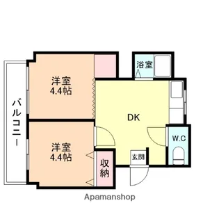 高原コーポ【3階】の間取り