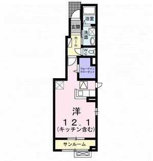 シエル ブルー【1階】の間取り
