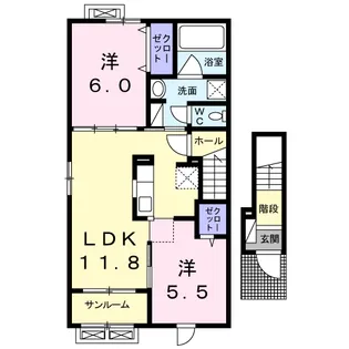 フェリーチェ向新庄【2階】の間取り