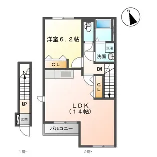 ラ・シュシュ【2階】の間取り