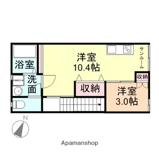 ルマーク【202号室】の間取り