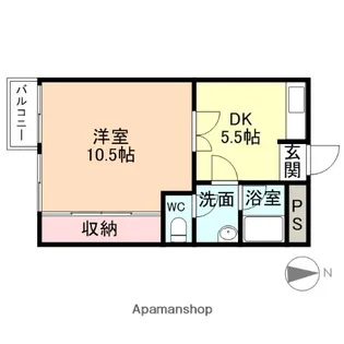 スワローハイツ【107号室】の間取り