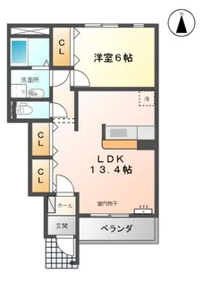 ラ・ナチュール【1階】の間取り