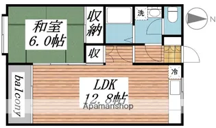 サンワロイヤル長江【206号室】の間取り
