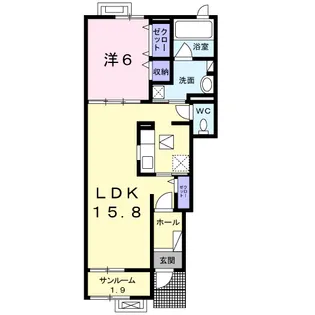 レリクアⅡ【1階】の間取り