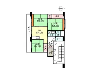 ビレッジハウス西本郷1号棟【3階】の間取り