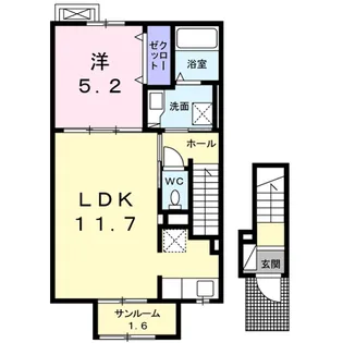 シャルマンⅣ【2階】の間取り