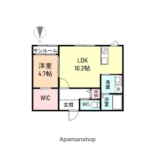 ZORO【203号室】の間取り