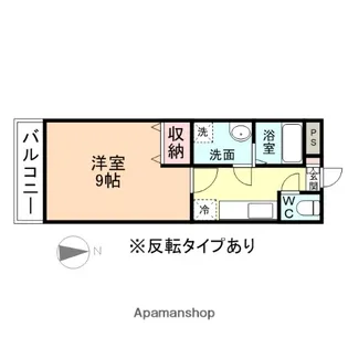 ガーデンヒルズ萩原【103号室】の間取り
