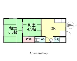 さつきアパート【2階】の間取り