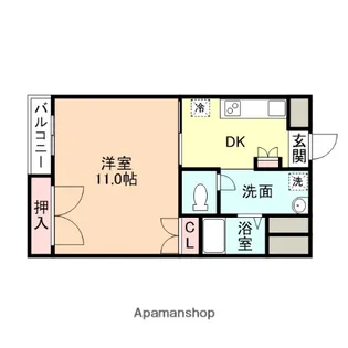 コーポ茜 B棟【108号室】の間取り