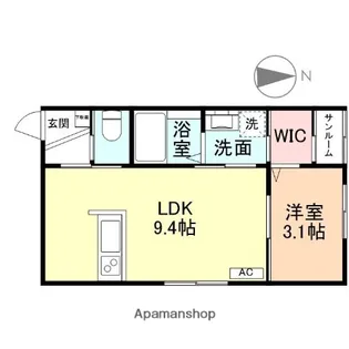 FELICEふれあい公園前 A棟【1階】の間取り