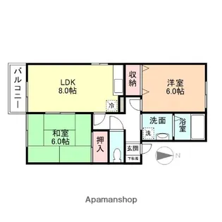 アルカンシエル【1階】の間取り