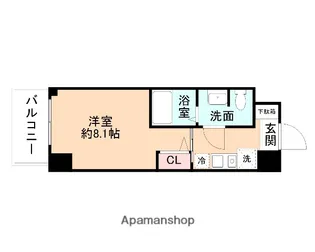 カレッジコート富山大学前【507号室】の間取り