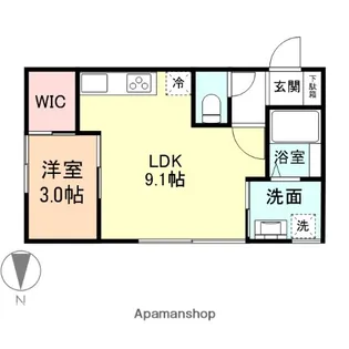 INTEGRAL速星【1階】の間取り