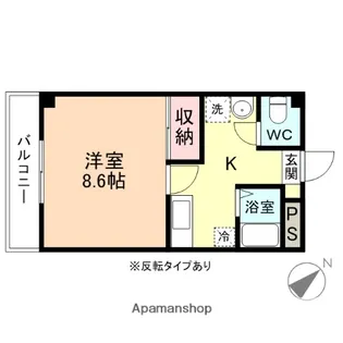 グランピエス【3階】の間取り