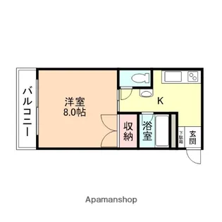 富山県富山市寺町【アパート】の間取り