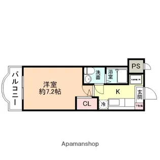 サンシャイン88 B棟【4階】の間取り