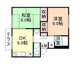 プレジール犬島【1階】の間取り