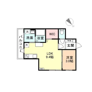 EL VITA鵯島Ⅱ【101号室】の間取り