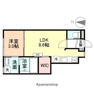 インテグラル秋吉新町【1階】の間取り